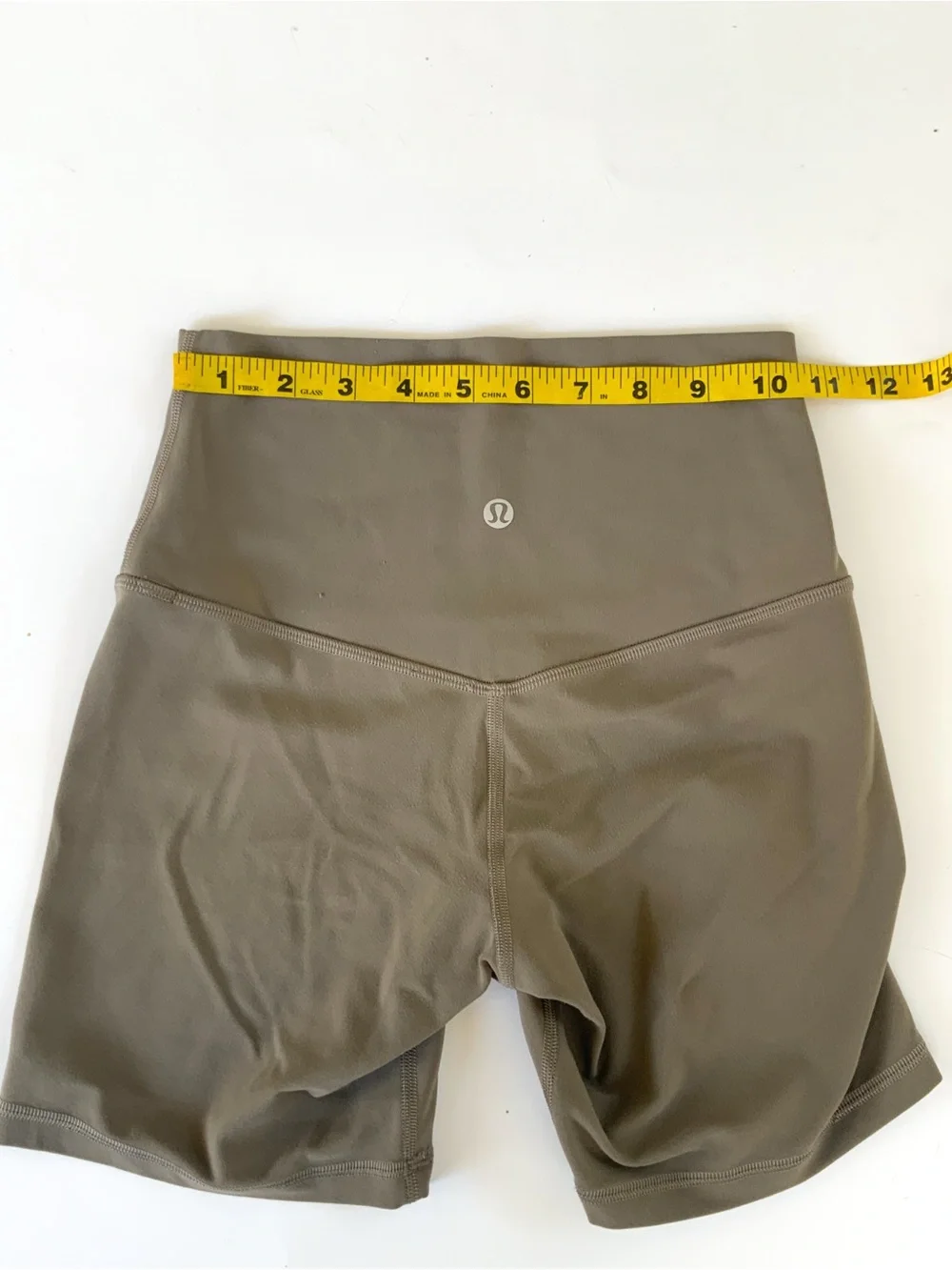 Lululemon Taupe Biker Shorts Size 4 LW7BT3S
